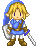 Link with sword (Blue)